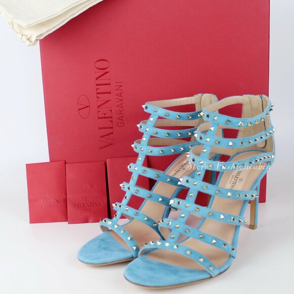 NEW VALENTINO GARAVANI Rockstud Strap Cage Sandals- Summer Events & Parties - Picture 3 of 16